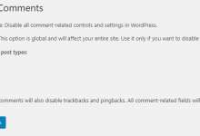 WordPress 关闭评论方法-Blog.XiaoMing.Xyz